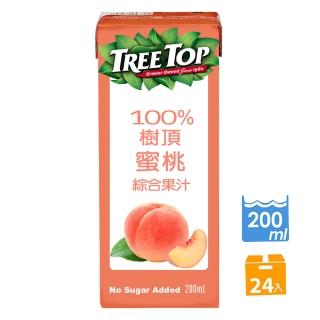 【Tree Top 樹頂】100%水蜜桃綜合果汁200ml*24入
