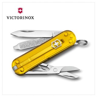 【VICTORINOX 瑞士維氏】Tuscan Sun 經典7用瑞士刀款 58mm/ 透黃色(0.6223.T81G)