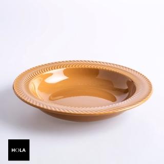 【HOLA】嵐舞湯盤8.75吋-琥珀黃