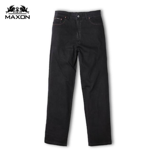 【MAXON 馬森大尺碼】特大灰黑色標準版彈性直筒褲46-52腰(87829-88)