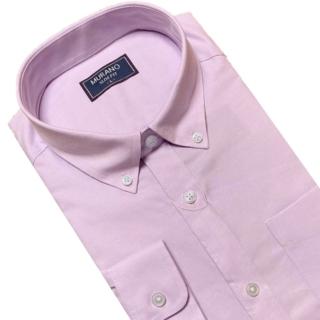 【MURANO】SLIM FIT 長袖襯衫-嫩紫(台灣製、現貨、身)