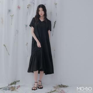 【MO-BO】優雅清單V領悸動洋裝(洋裝)