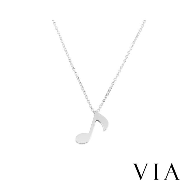 【VIA】白鋼項鍊 符號項鍊 音符項鍊/符號系列 經典音符造型白鋼項鍊(鋼色)