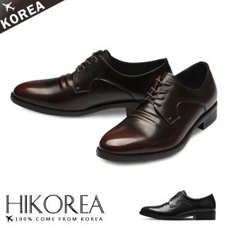 【HIKOREA】韓國空運。 漸層撞色增高3CM厚底正裝男皮鞋/版型偏小(73-452/現+預)