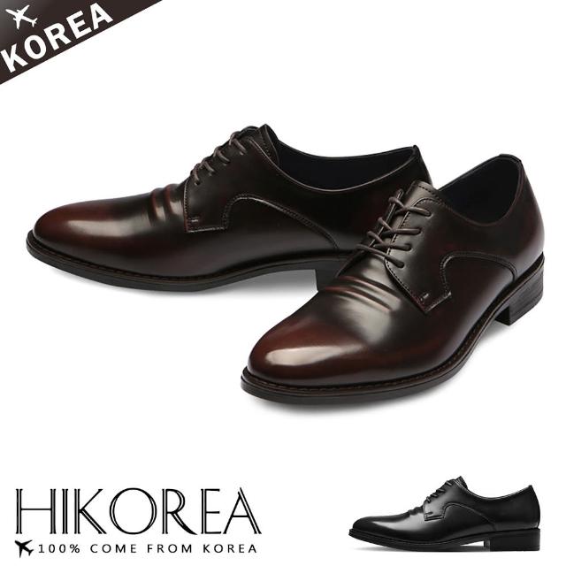 【HIKOREA】韓國空運。 漸層撞色增高3CM厚底正裝男皮鞋/版型偏小(73-452/現+預)