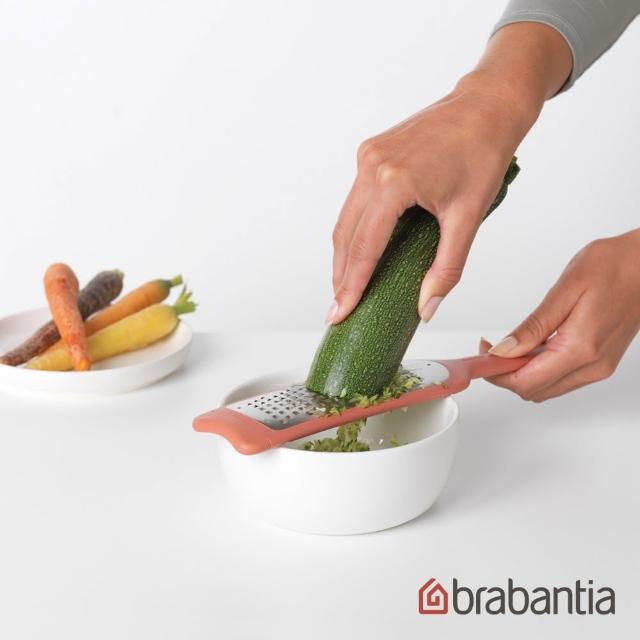 【Brabantia】刨絲器29.6cm-褐桃粉