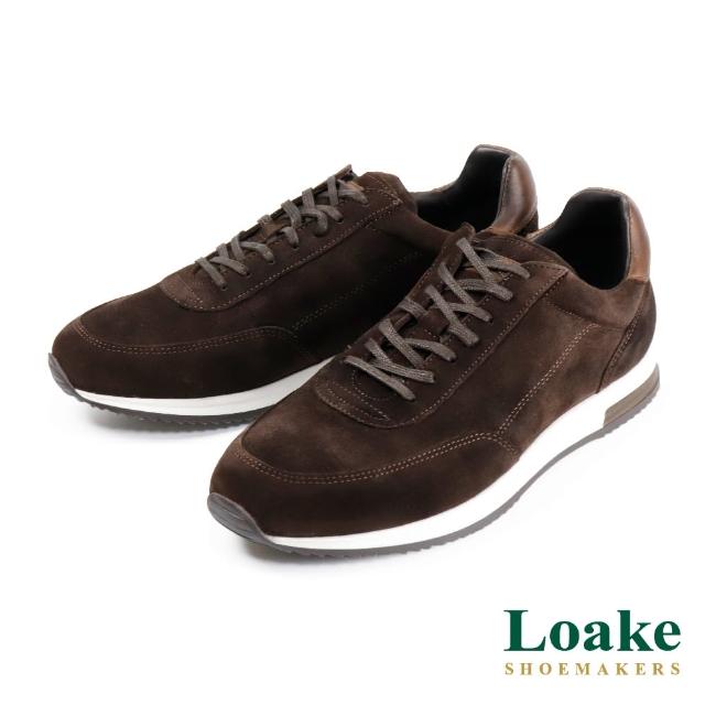 【Loake】復古麂皮綁帶休閒鞋 深棕色(LK3108-DBRN)