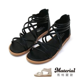 【Material瑪特麗歐】女鞋 涼鞋 加大細帶交叉環繞羅馬涼鞋 MA女鞋 TG1012(涼鞋)