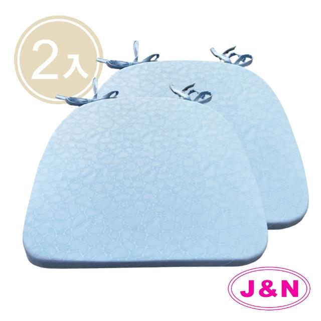 【J&N】香茅防蚊壓花餐椅墊-藍色(2 入/1組)