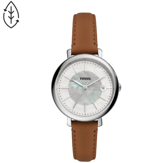 【FOSSIL】美式優雅光動能皮帶腕錶(ES5090)