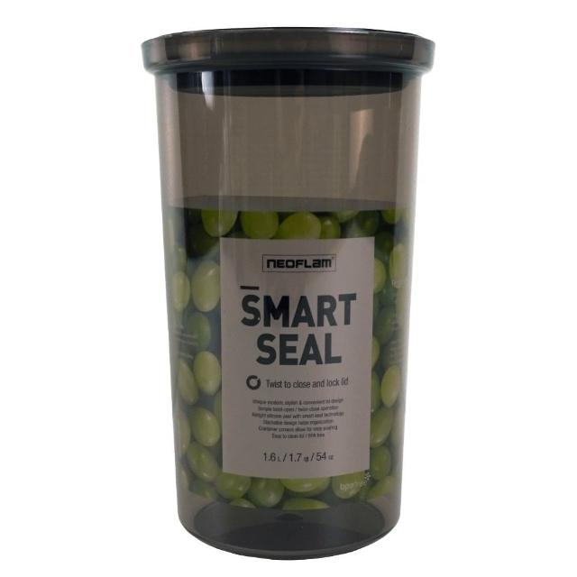 【NEOFLAM】SMART SEAL聰明封抗菌遮光儲物罐-圓形1700ml(旋轉開關/堆疊設計)