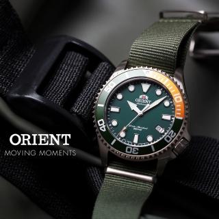 【ORIENT 東方錶】水中蛟龍 200米機械錶-綠/43.4mm(RA-AC0K04E)