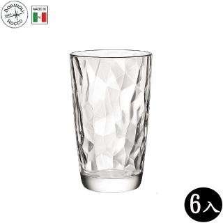 【Bormioli Rocco】義大利製鑽石玻璃杯 470ml 6入(玻璃杯)
