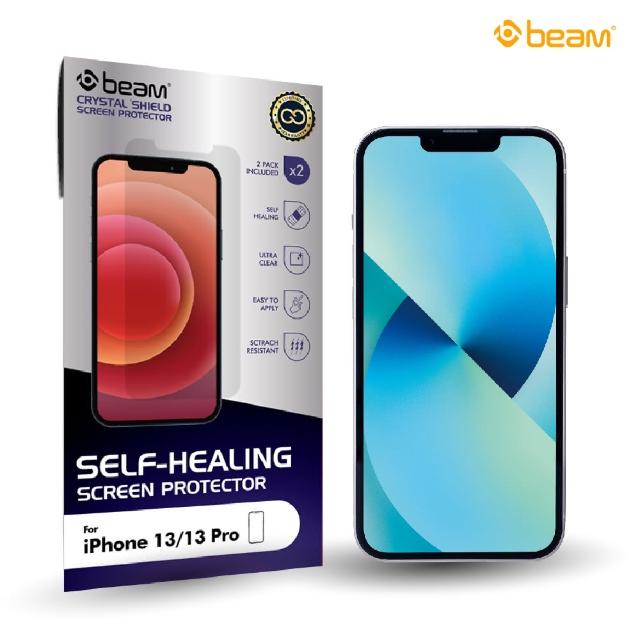 【BEAM】iPhone 13 /13 Pro自我修復螢幕保護貼(超值2入裝)