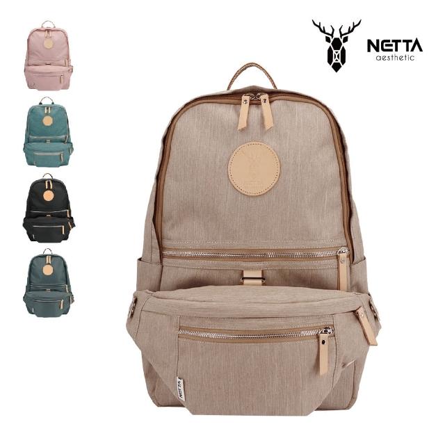 【NETTA】防潑水兩用腰包後背包(都會輕旅系列 後背包 M號)