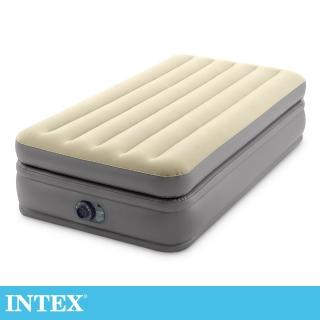【INTEX 原廠公司貨】豪華雙氣室加高單人加大充氣床墊-99x191x高51cm(64161ED)