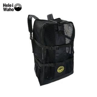 【HeleiWaho】網袋 潛水裝備袋 旅行袋(後背式軟式網袋)