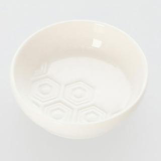 【NITORI 宜得利家居】浮雕醬油碟 龜甲 白色系餐具(醬油碟)