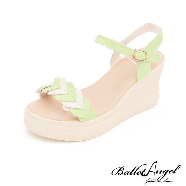 【BalletAngel】涼鞋 怦然心動楔型涼鞋(綠)