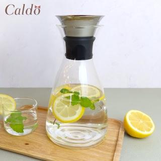 【Caldo 卡朵生活】曲線腰身耐冷熱玻璃水壺1.4L