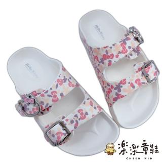 【樂樂童鞋】台灣製Hello Kitty拖鞋-白色(女童鞋 拖鞋 室內鞋 沙灘鞋 勃肯拖)