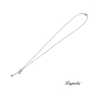 【大東山珠寶】L&H Luperla 閃亮輕巧 精品鍍白K項鍊(璀璨晶鑽)