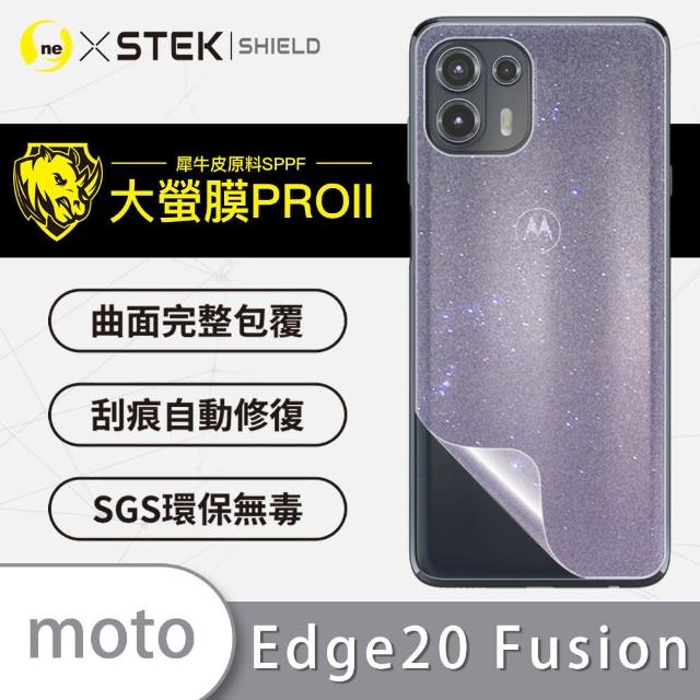 【o-one大螢膜PRO】Motorola edge 20 fusion 滿版手機背面保護貼