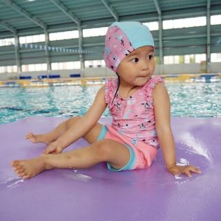 【Splash About 潑寶】女童 尿布褲 連身 小可愛 - 粉紅動物園(嬰兒泳褲)