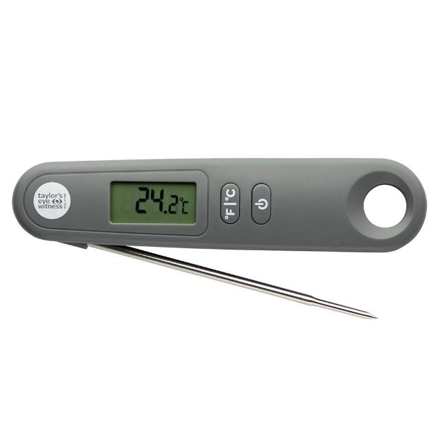 【TaylorsEye】折疊電子探針溫度計 灰(食物測溫 烹飪料理 電子測溫溫度計)
