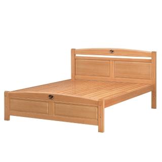【唯熙傢俱】安克拉檜木色5尺雙人床(臥室 雙人床 實木床架 床架)