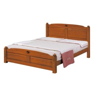 【唯熙傢俱】提拉柚木色5尺雙人床(臥室 雙人床 實木床架 床架)