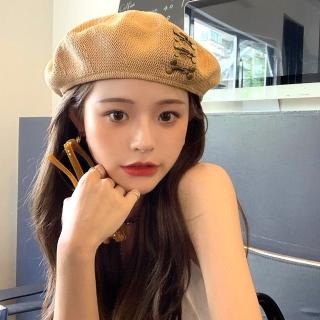 【Acorn 橡果】韓系街頭復古銅釦貝蕾帽畫家帽遮陽帽八角帽1848(卡其)