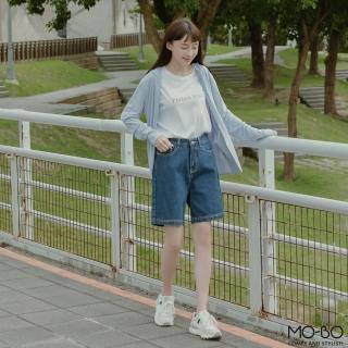 【MO-BO】質感水洗丹寧短褲(褲子)