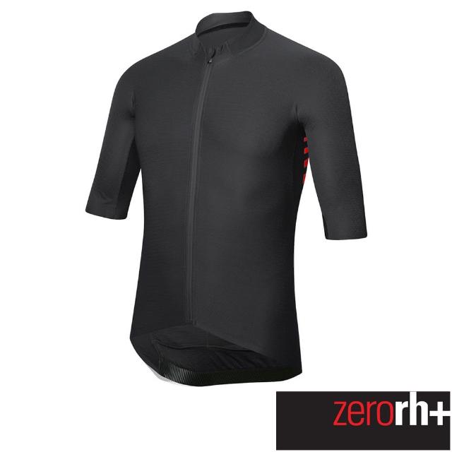 【ZeroRH+】義大利AERO系列男仕專業自行車衣(黑色 ECU0773_900)