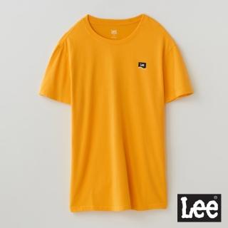 【Lee 官方旗艦】男裝 短袖T恤 / 經典袋花圖騰 土星黃 標準版型(LL20027566P)
