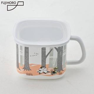 【MOOMIN】FUJIHORO富士琺瑯 森林裡的嚕嚕米琺瑯密封罐1200ml(日本設計企劃琺瑯)