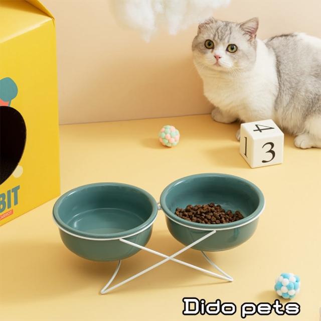 【Dido Pets】小清新 陶瓷寵物碗-雙碗款(PT072)