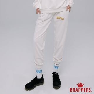 【BRAPPERS】女款 Wellbe系列-弧形印花休閒束口褲(米白)