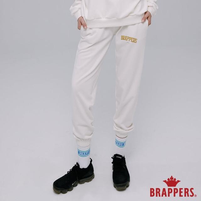 【BRAPPERS】女款 Wellbe系列-弧形印花休閒束口褲(米白)