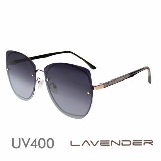 【Lavender】多邊形個性鏡腳 漸層灰紫 12103-C1(偏光太陽眼鏡)