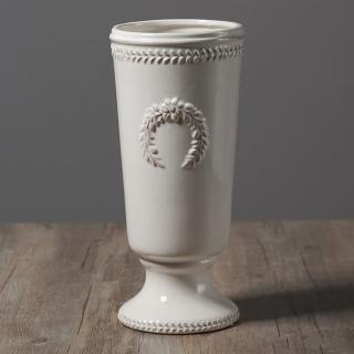 【JEN】北歐簡約創意浮雕麥穗陶瓷花瓶花器工藝品桌面擺飾居家裝飾高22.5cm