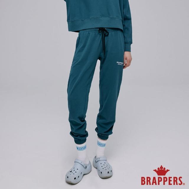 【BRAPPERS】女款 Wellbe系列-簡約印花休閒束口褲(橄欖綠)