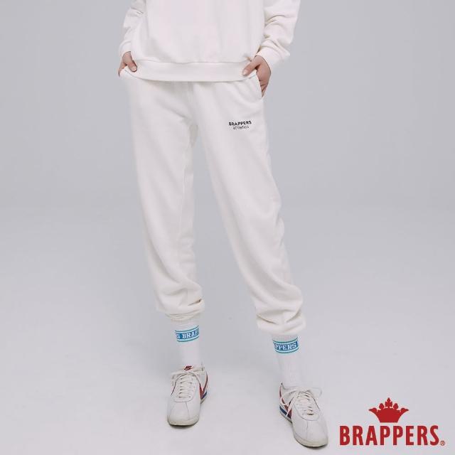 【BRAPPERS】女款 Wellbe系列-簡約印花休閒束口褲(米白)