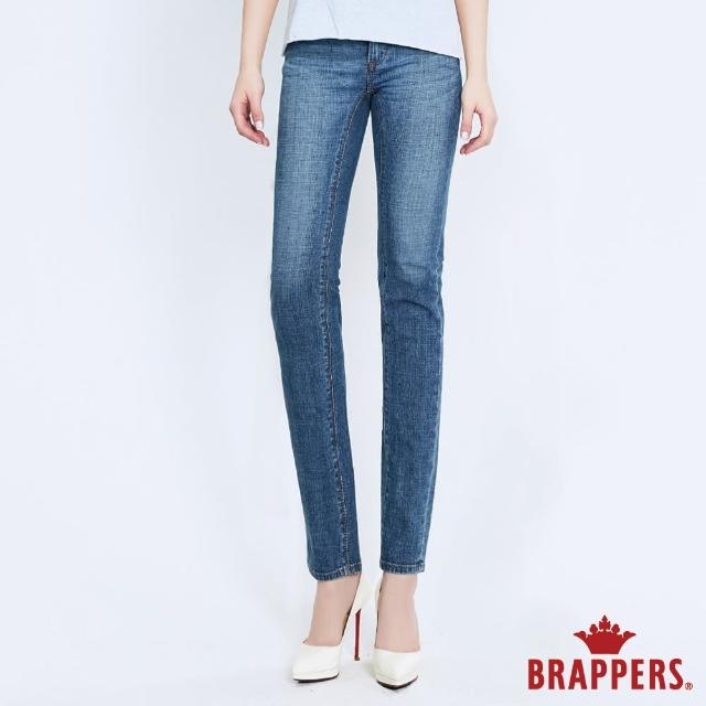【BRAPPERS】女款 新美腳 ROYAL系列-低腰彈性直筒褲(淺藍)