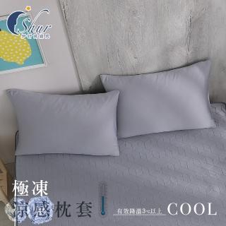 【ISHUR 伊舒爾】極凍涼感枕套1入 台灣製造(兩色任選/枕頭套/速達)