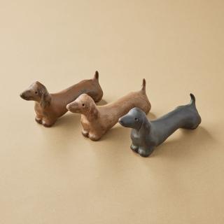 【安達窯】陶製日垚動物 - 臘腸狗(任選兩件組)
