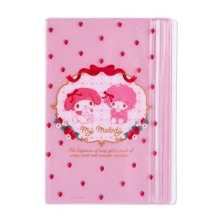 【小禮堂】美樂蒂 B6手帳專用夾鏈袋 《粉色款》(平輸品)