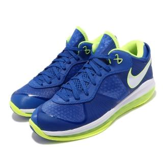 【NIKE 耐吉】籃球鞋 LeBron VIII V/2 Low 男鞋 明星款 氣墊 舒適 避震包覆 運動 球鞋 藍 綠(DN1581-400)