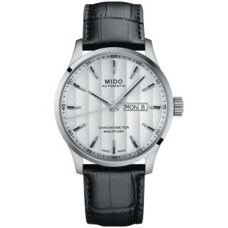 【MIDO 美度】MULTIFORT 先鋒系列 天文台認證 日曆機械腕錶 禮物推薦 畢業禮物(M0384311603100)