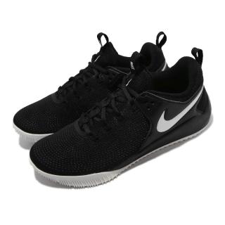【NIKE 耐吉】排球鞋 Zoom Hyperace 2 男鞋 氣墊 避震 包覆 支撐 運動訓練 黑 白(AR5281-001)